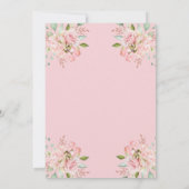 Roze Rozen en Roos Gouden Script | Fotodoop Kaart (Achterkant)