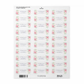 roze rozen etiket (Full Sheet)