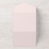 Roze rozen Eucalyptus Beide ouders trouwden alles  All In One Uitnodiging (Buitenkant)
