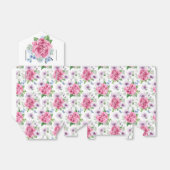 Roze Rozen Feest Bedankdoosjes (Uitgevouwen)