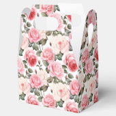 Roze Rozen Feestbehandeling Doos Bedankdoosjes (Geopend)