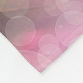 Roze rozen fleece deken (Hoek)