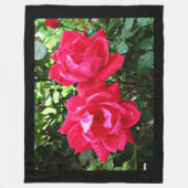ROZE ROZEN FLEECE DEKEN (Voorkant)