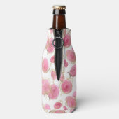 Roze rozen flesjeskoeler (Fles Achterkant)