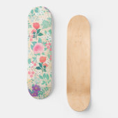 Roze rozen - Floral design Skateboard (Voorkant)