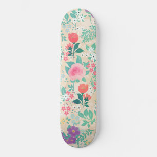 Roze rozen - Floral design Skateboard