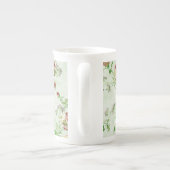  roze rozen Floral Pattern gepersonaliseerd Porselein Kop (Achterkant)