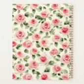 roze rozen Floral Planner (Achterkant)
