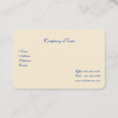 , roze rozen Frans land   Visitekaartje (Achterkant)