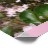 Roze Rozen Garden Flowers Love Poster (Hoek)