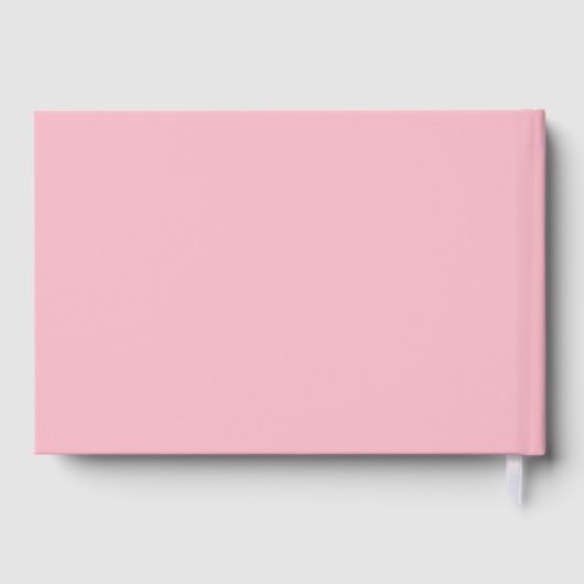 Roze rozen gastenboek (Achterkant)