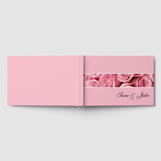 Roze rozen gastenboek (Volledig)