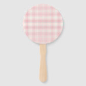 Roze rozen | Gedroogde grassen Flora Girl Baptisme Handwaaier (Achterkant)