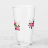 Roze rozen Glass Cup Glas (Rechts)