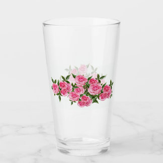 Roze rozen Glass Cup Glas