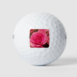 Roze rozen golfballen