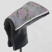 Roze Rozen  Golfheadcover (3/4 voorkant)