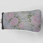Roze Rozen  Golfheadcover (Voorkant)