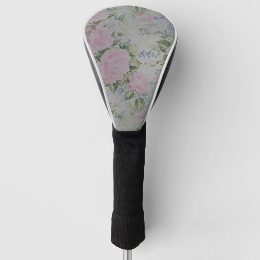 Roze Rozen  Golfheadcover (Voorkant)