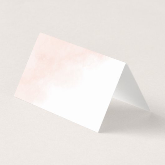 Roze Rozen Goud Bladeren Groen Bruiloft Plaats Kaa Kaart (Achterkant)