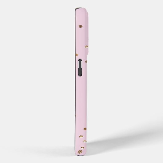 Roze Rozen Goud Confetti Case-Mate iPhone Case (Achterkant / Rechts)