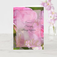 Roze rozen gouden glitter liefde