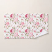Roze Rozen Groene Shabby Chic Badhanddoekenset Bad Handdoek (Handdoek)