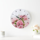 Roze rozen grote klok (Huis)