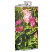 Roze rozen in bloei heupfles (Rechts)