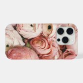Roze rozen iPhone hoesje (Achterkant horizontaal)