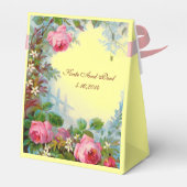 ROZE ROZEN, JASMINES BRUILOFT GEM MONOGRAM Geel Bedankdoosjes (Achterkant)