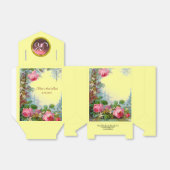 ROZE ROZEN, JASMINES BRUILOFT GEM MONOGRAM Geel Bedankdoosjes (Uitgevouwen)