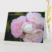 Roze rozen kaart (Gele Bloem)
