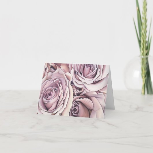 Roze Rozen Kaart (Voorkant)