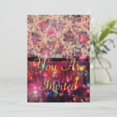 Roze rozen kaart (Staand voorkant)