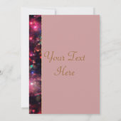 Roze rozen kaart (Achterkant)