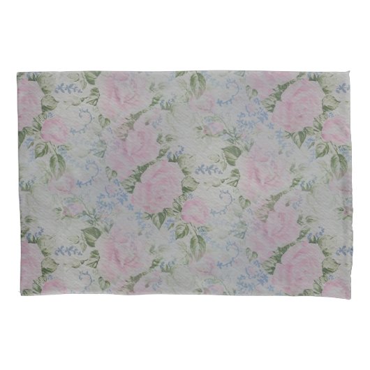 Roze Rozen Kussensloop (Voorkant)