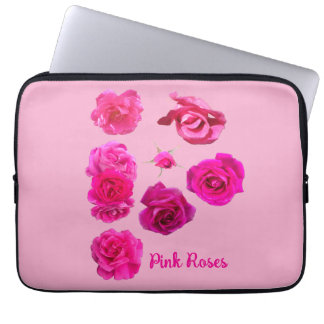 Roze rozen laptop sleeve