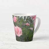 Roze Rozen Latte Mok (Rechterhoek)