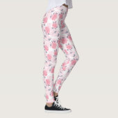 Roze rozen leggings (Rechts)