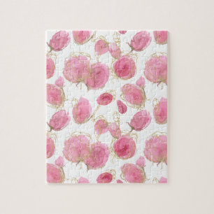 Roze rozen legpuzzel
