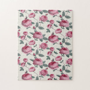 Roze rozen legpuzzel