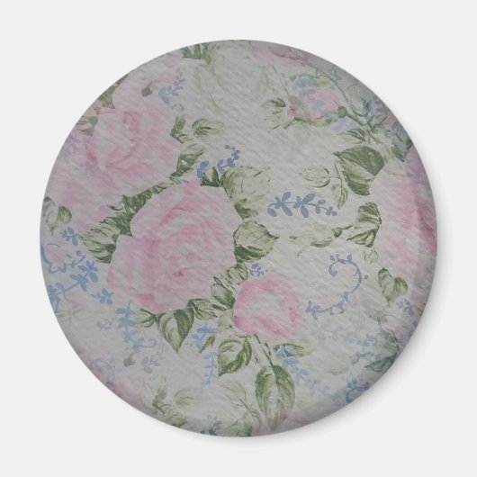 Roze Rozen  Magneet (Voorkant)