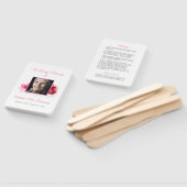  roze rozen Memorial Hand Fan Handwaaier (Niet-gemonteerd)