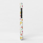  roze rozen met monogram Case-Mate iPhone case (Achterkant/links)