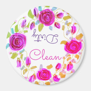 Roze rozen met Paarse rozen Magneet