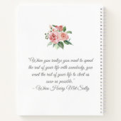 Roze rozen |met prijsopgave | Notitieboek voor wed (Achterkant)