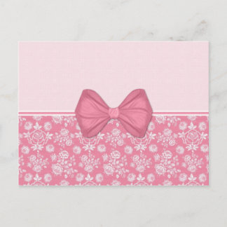 Roze rozen met zwoerd briefkaart