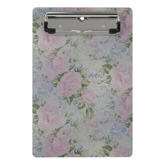 Roze Rozen  Mini Klembord (Voorkant)