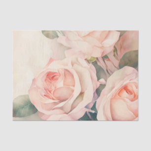 ROZE ROZEN mooi bloemendecoupage papier